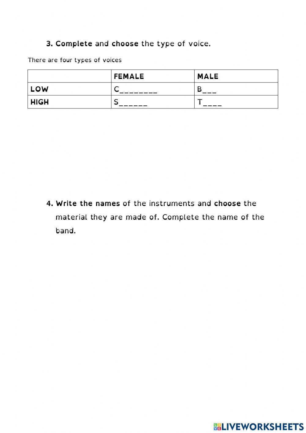 3º Music test, 2nd Term