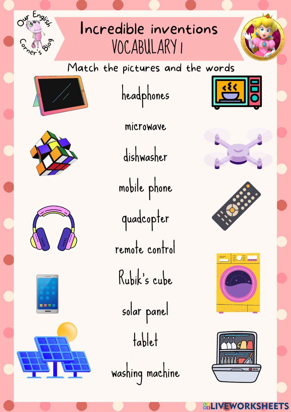 Incredible inventions: vocabulary 1