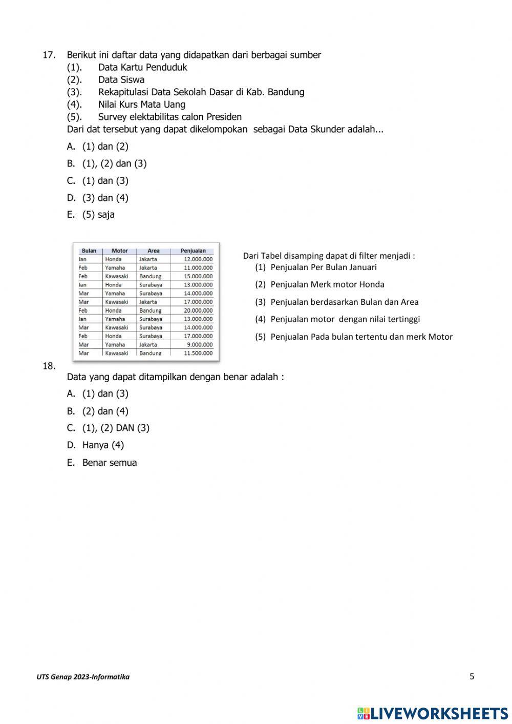 Informatika UTS Genap 2023