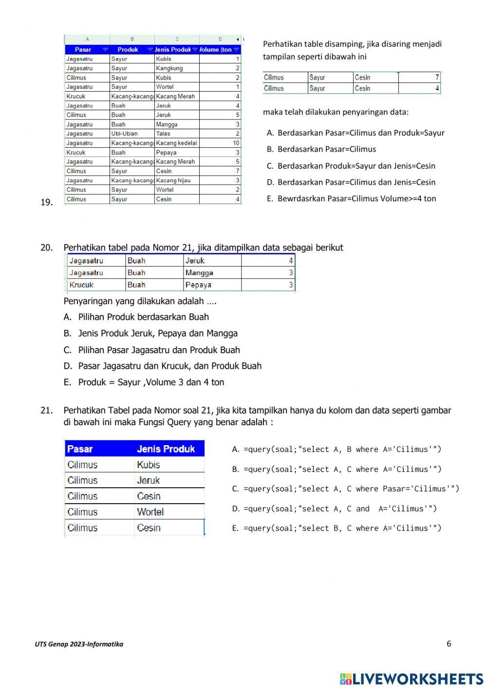 Informatika UTS Genap 2023
