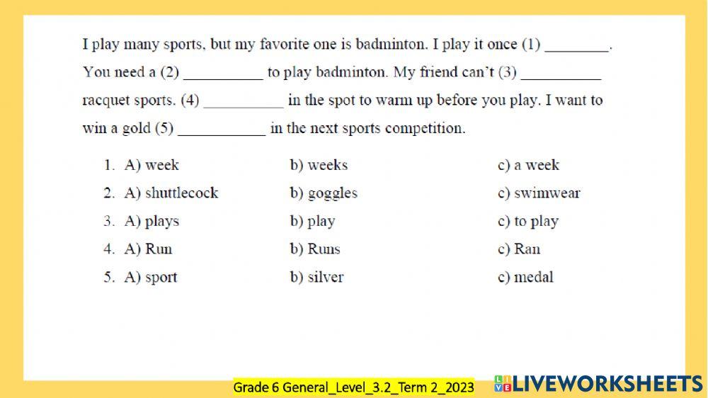 Grade 6 L3.2 English