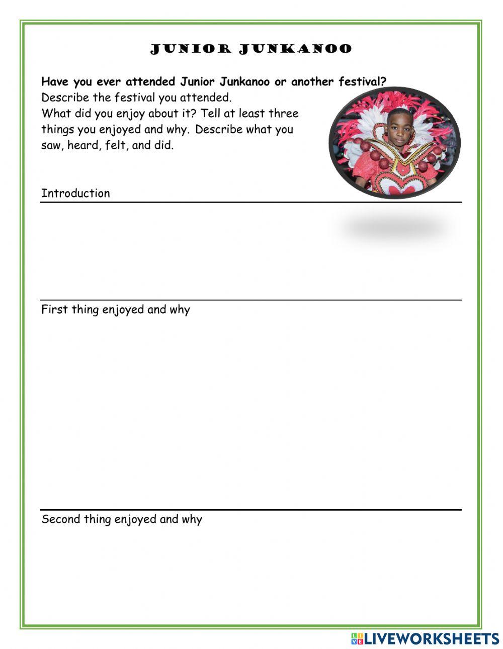 Junior Junkanoo-Festival Descriptive Essay