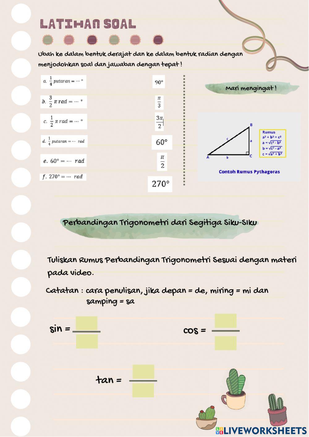 Perbandingan Trigonometri Part 1