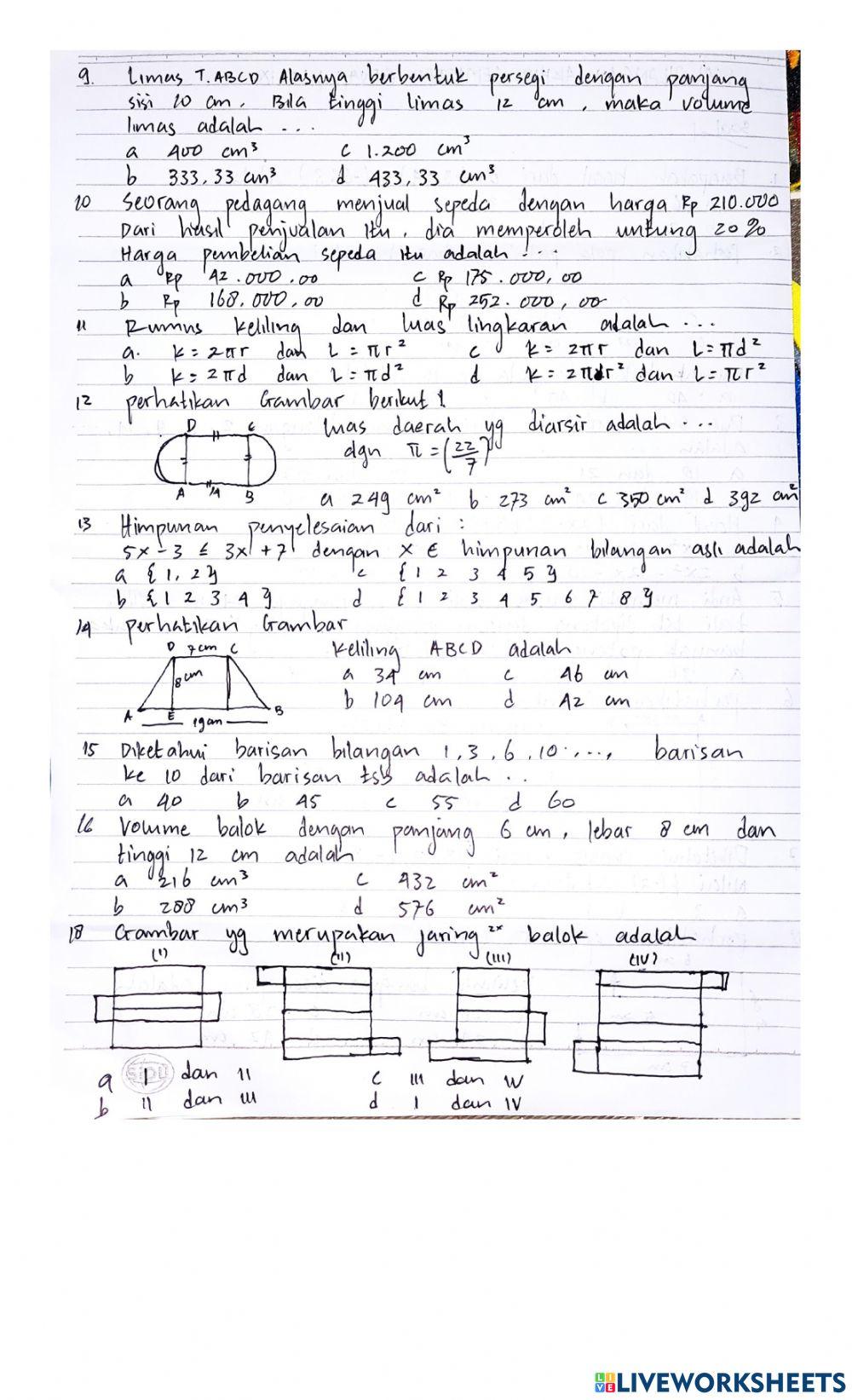 Matematika kelas 9