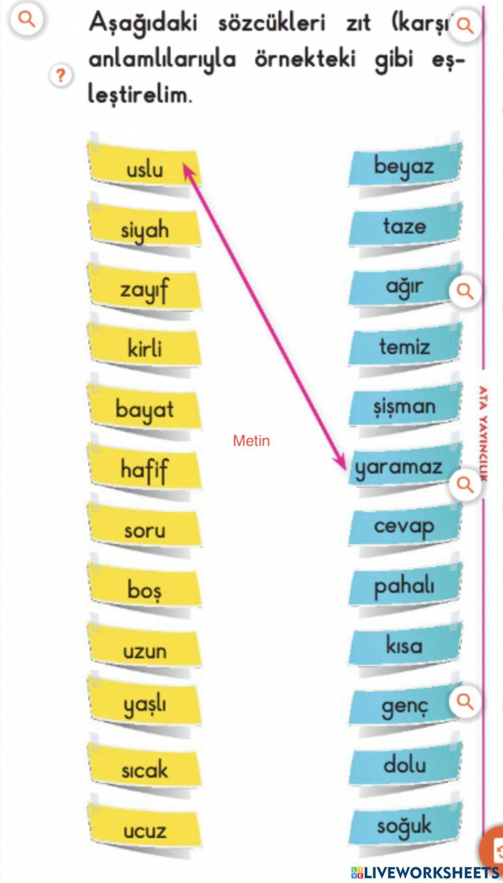 Eş Anlam Eşleştirme