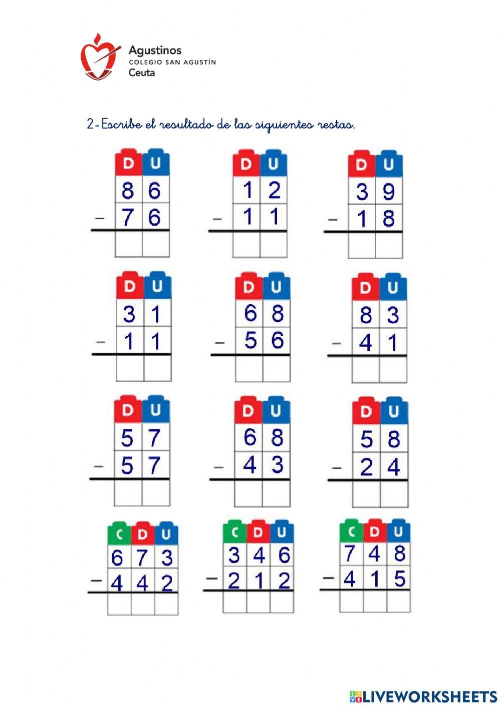 Repaso Cálculo 1º Primaria