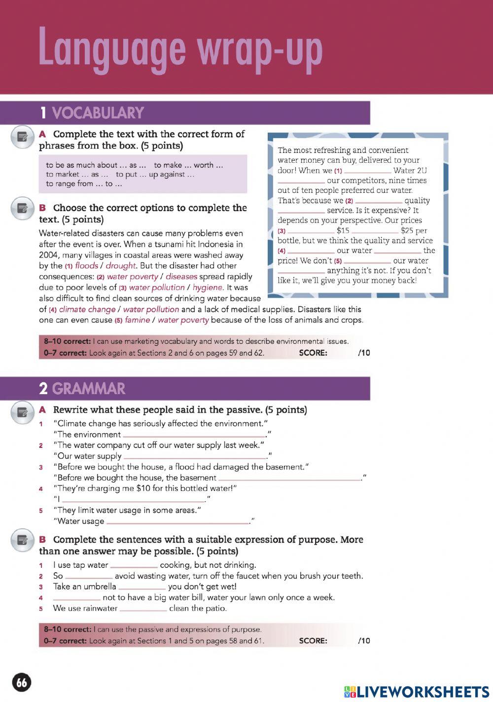 Language wrap-up Unit 5 Master Mind 1 worksheet | Live Worksheets