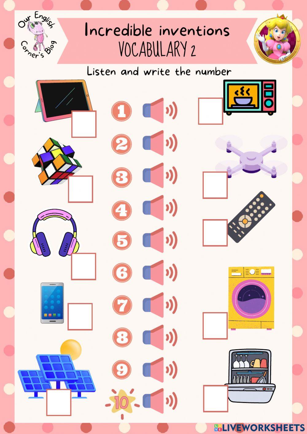 Incredible inventions: Vocabulary 2