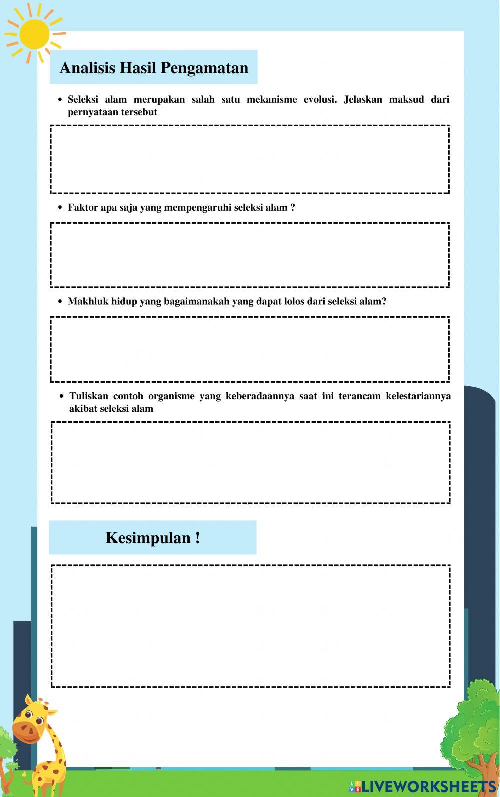 Evolusi Seleksi alam