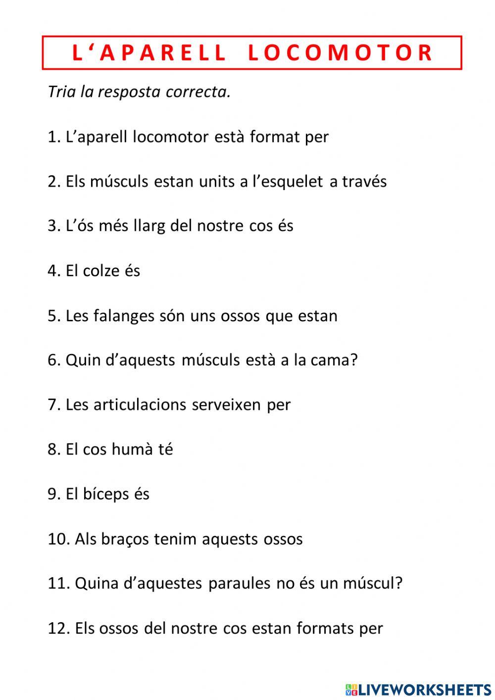 L'aparell locomotor 5è