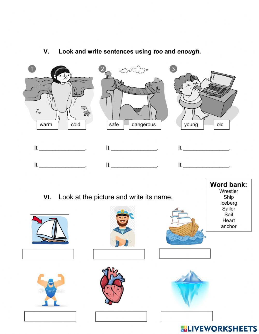 English test unit 2 and 3