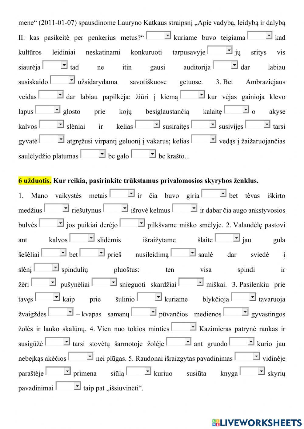 Mišriųjų sudėtinių sakinių skyryba