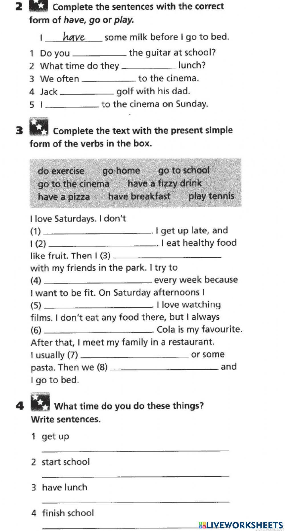 Daily routine matching exercise by Teacher Kasim