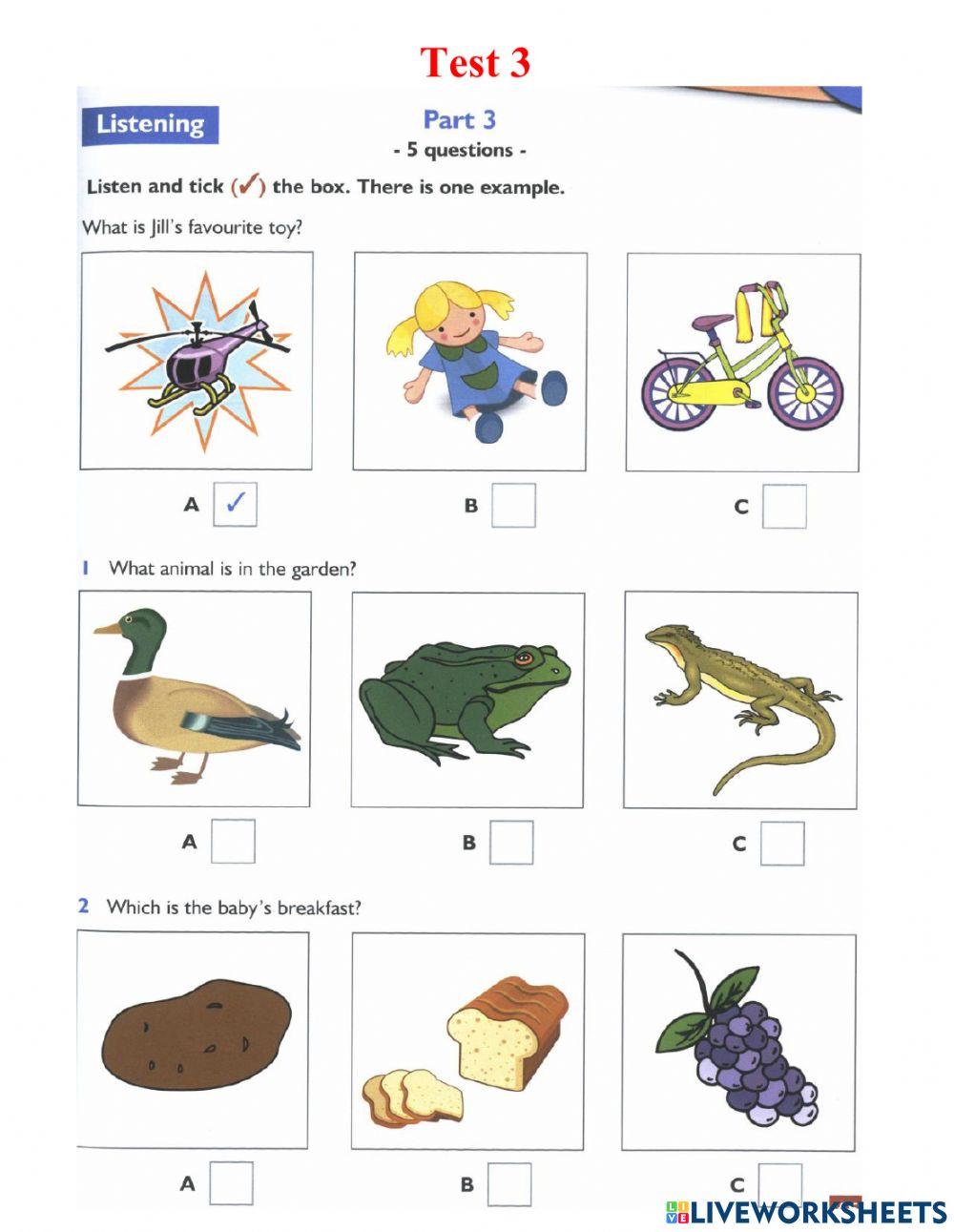 Part 3 - Tick the box