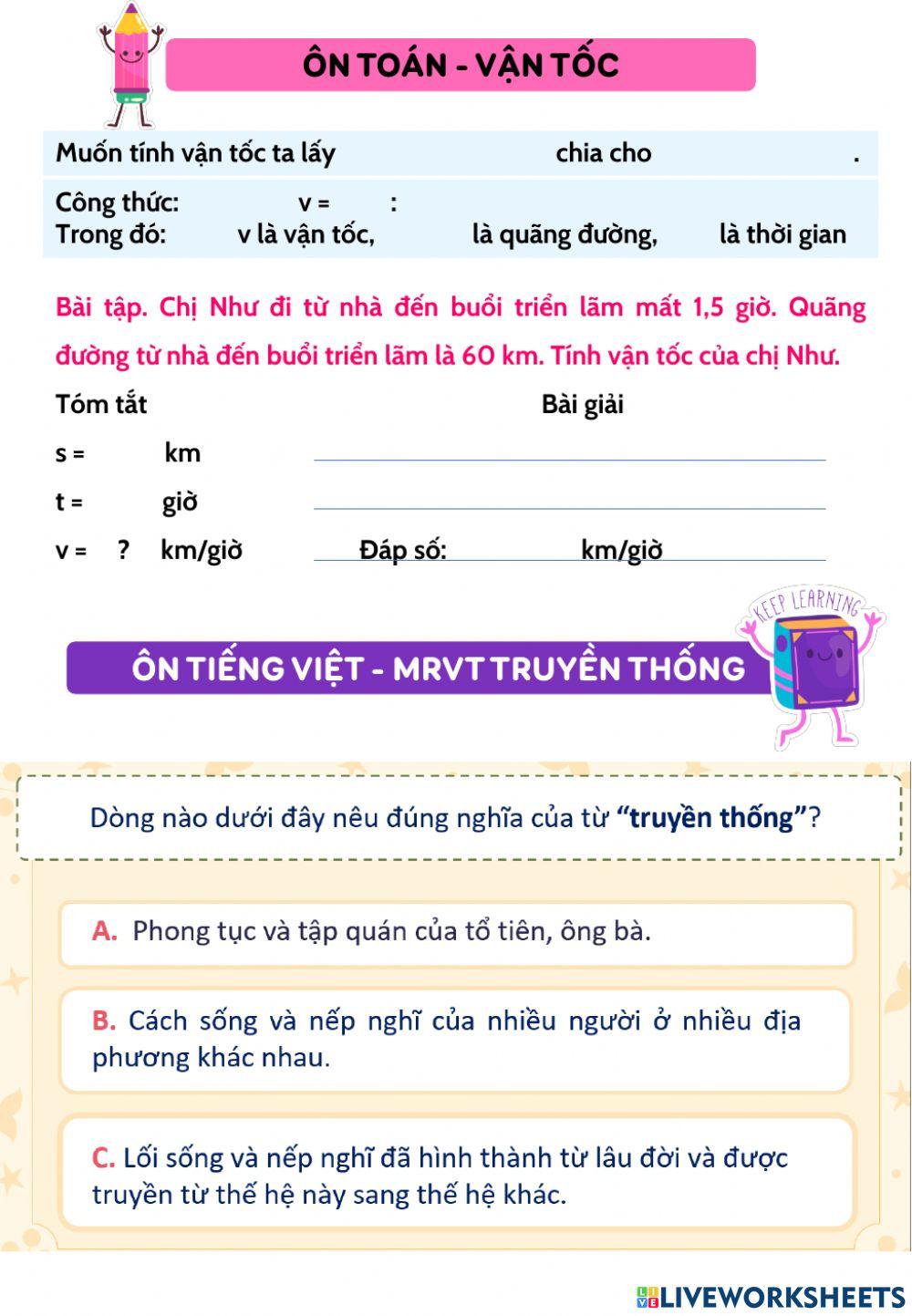 Ôn tập ngày 15-3