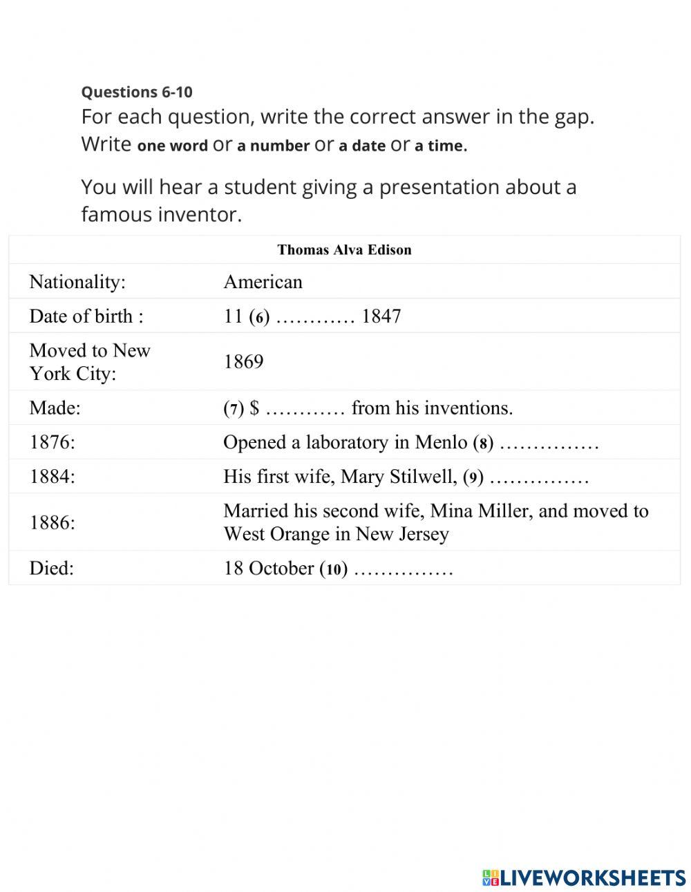 Full Listening Test 1