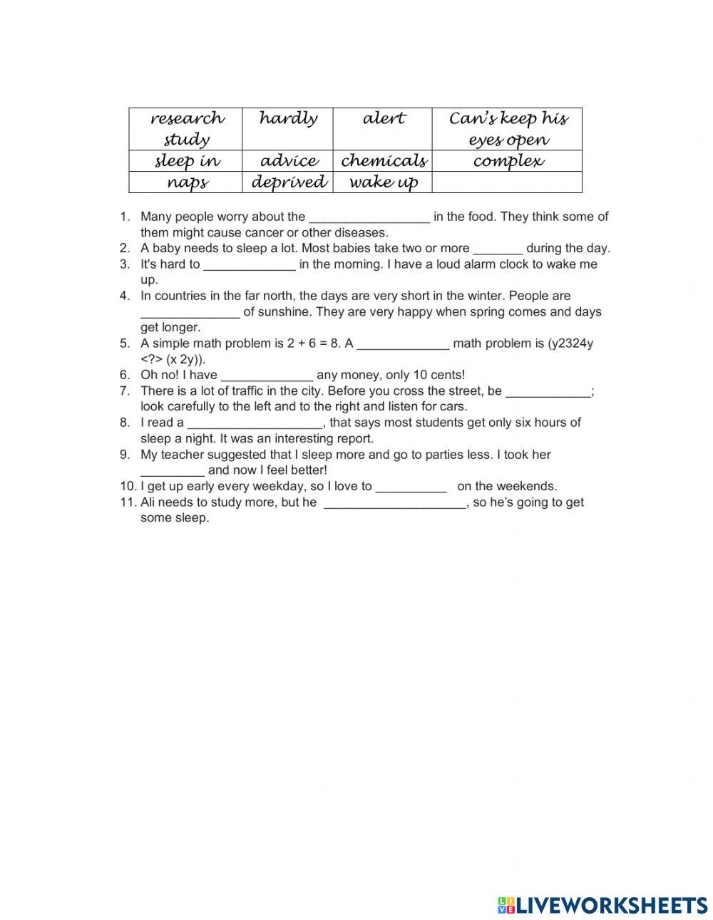 Chapter 6 connect vocabulary listening