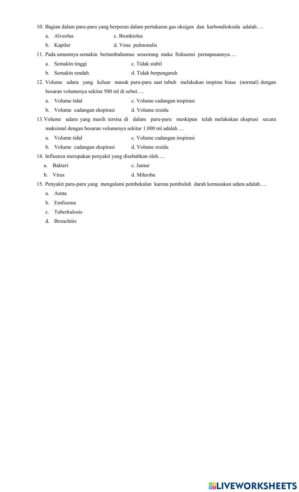 Soal pts biologi kelas 8