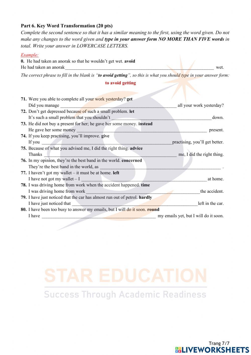 Thi thử tuyển sinh PTNK đợt 1 2022