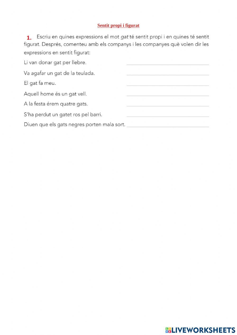 Sentit propi i figurat