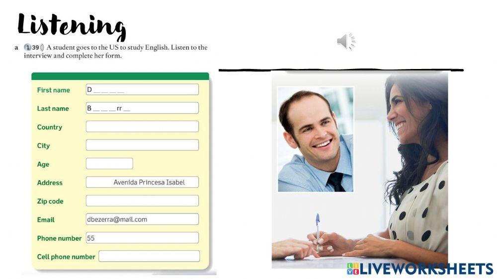 Listening International student