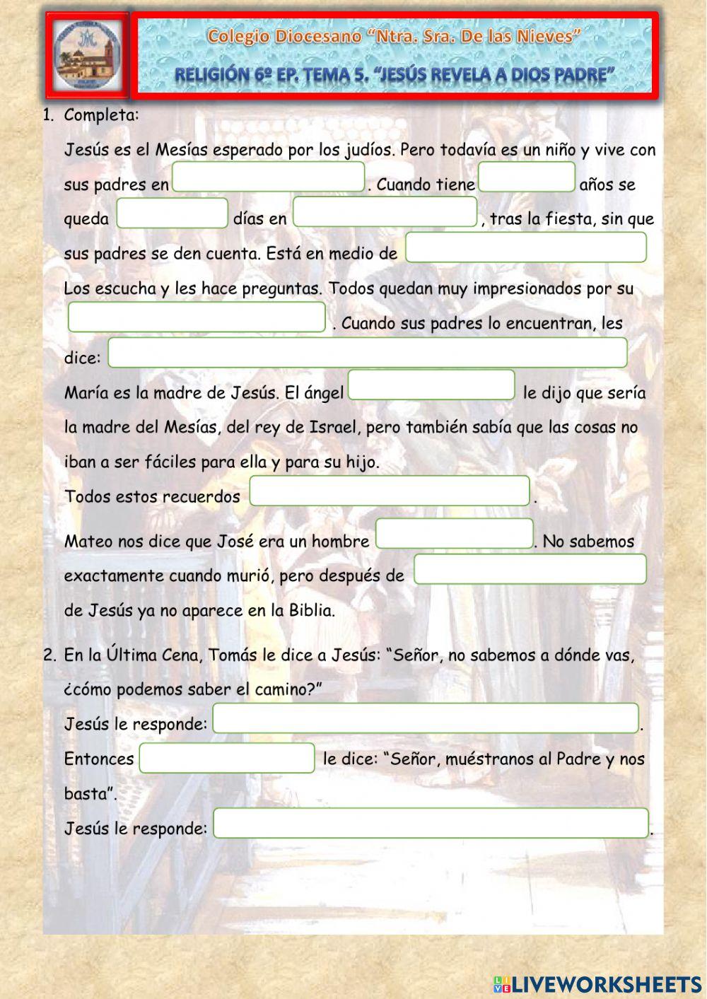 Jesús nos revela al Padre