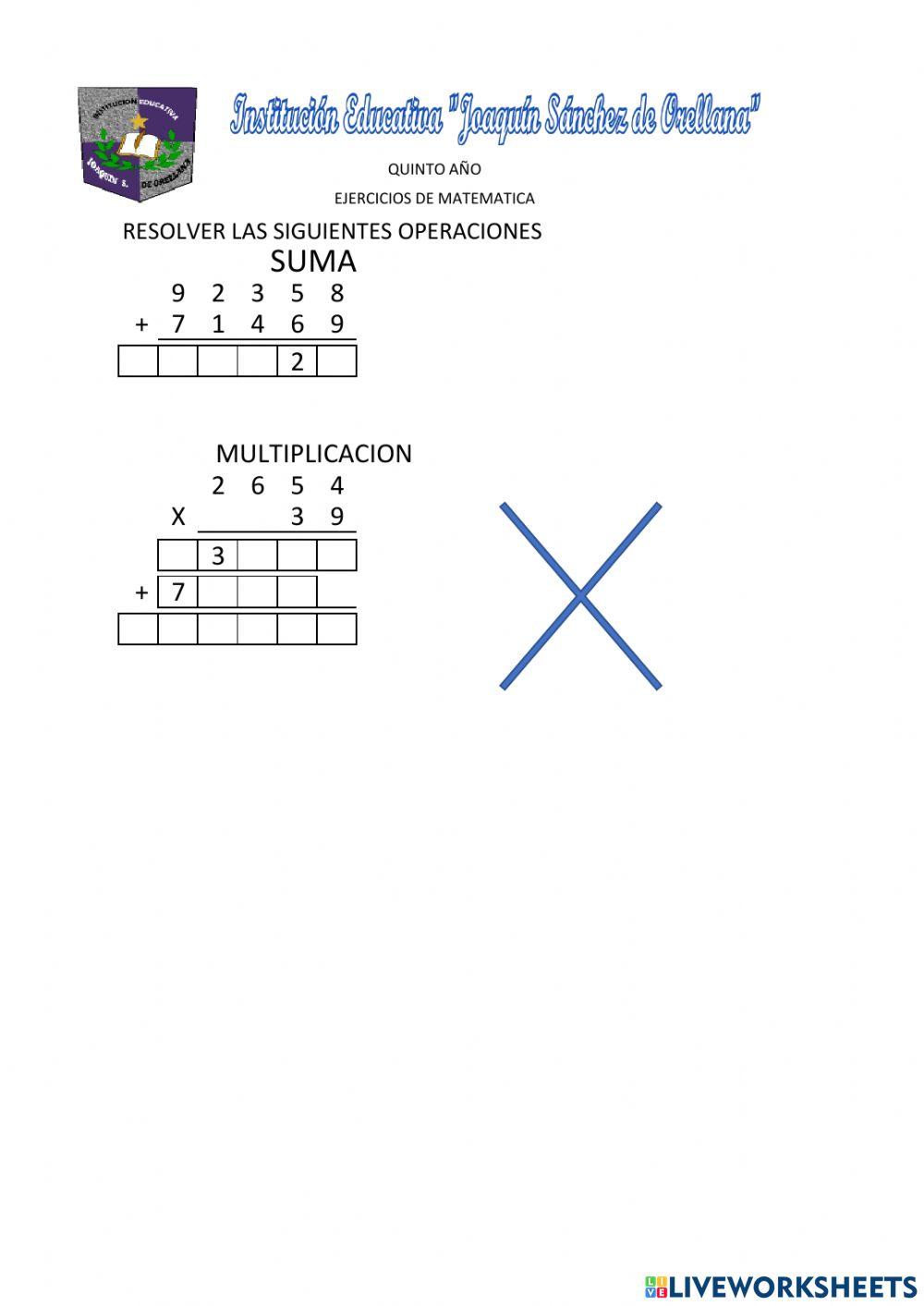 Refuerzo de matematicas