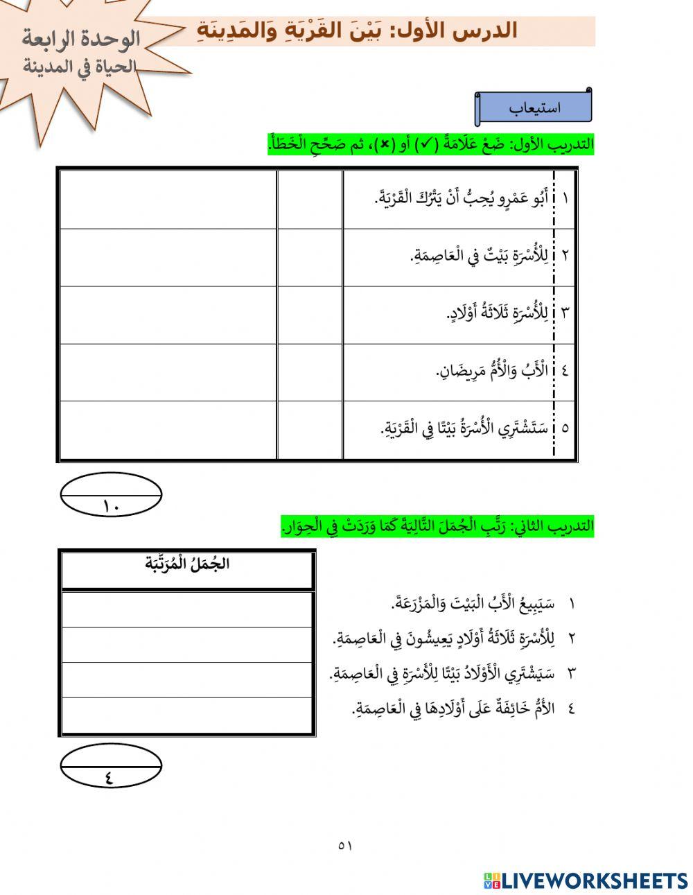بين القرية والمدينة