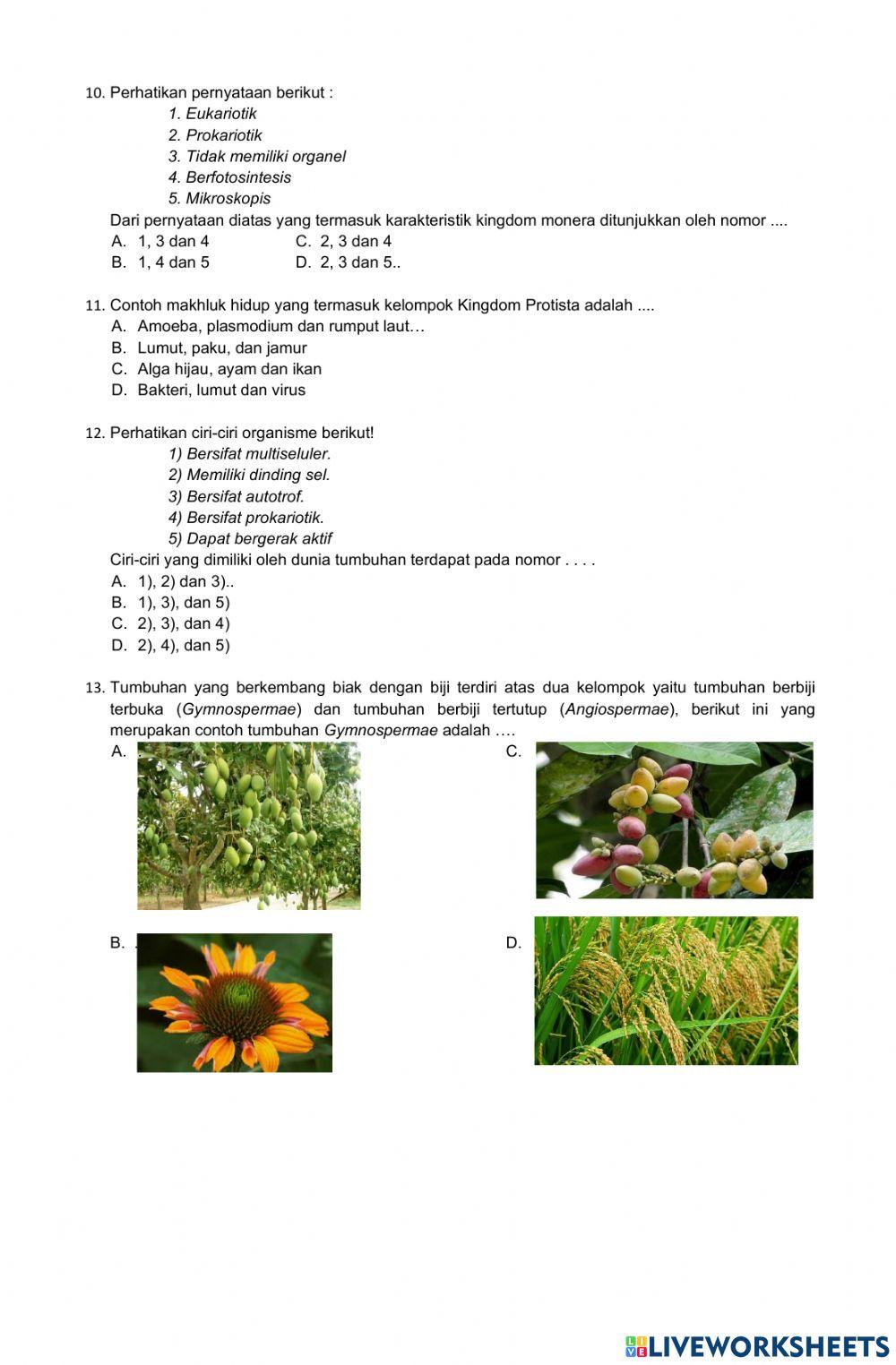 Latihan sts genap ipa