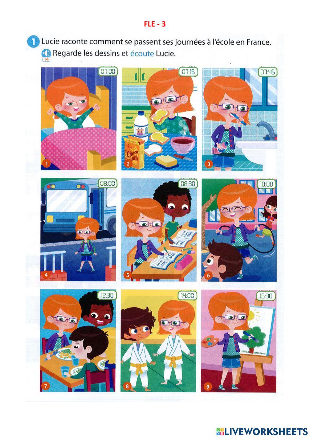 FLE - Lucie à l'école