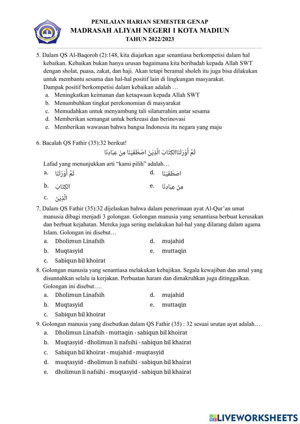 Berkompetisi dalam Kebaikan