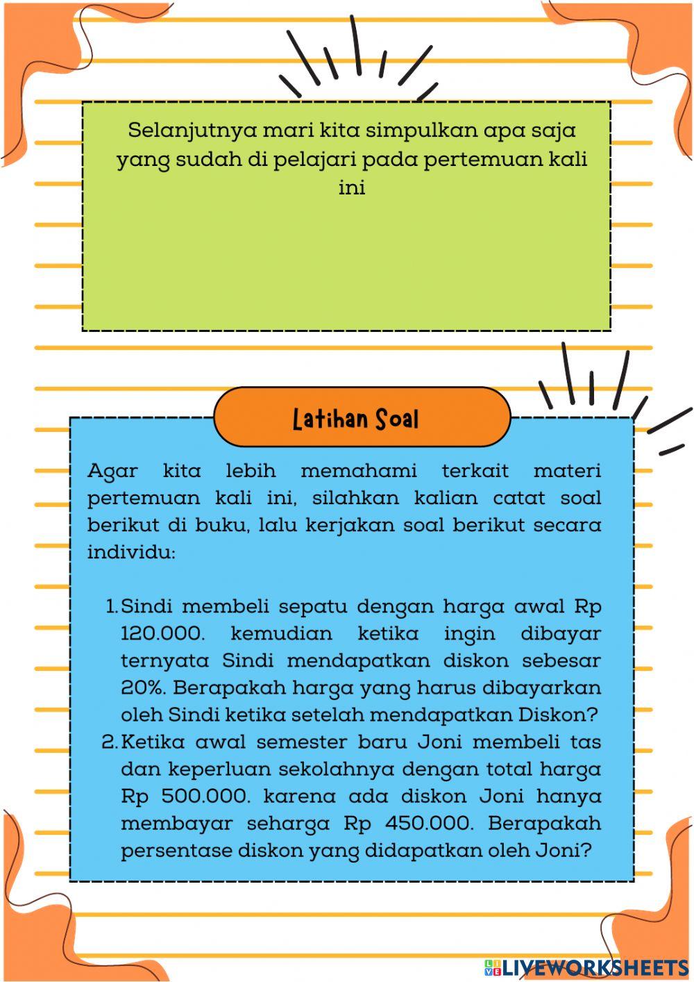 LKPD Aritmattika Sosial Pertemuan 3