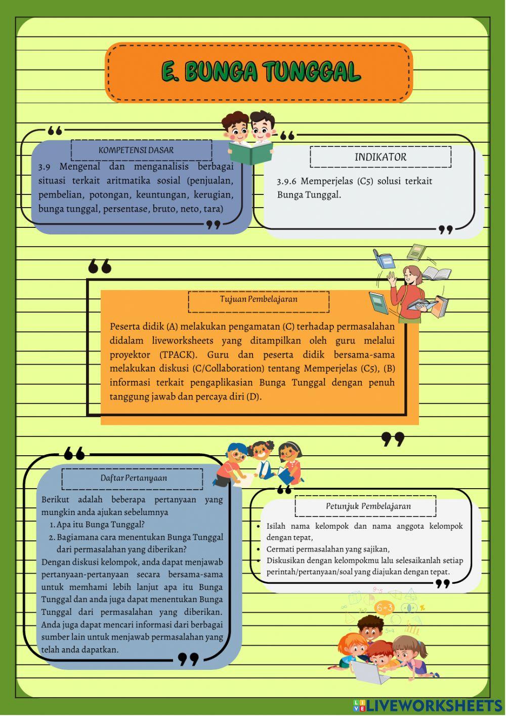 LKPD Aritmatika Sosial Pertemuan 5