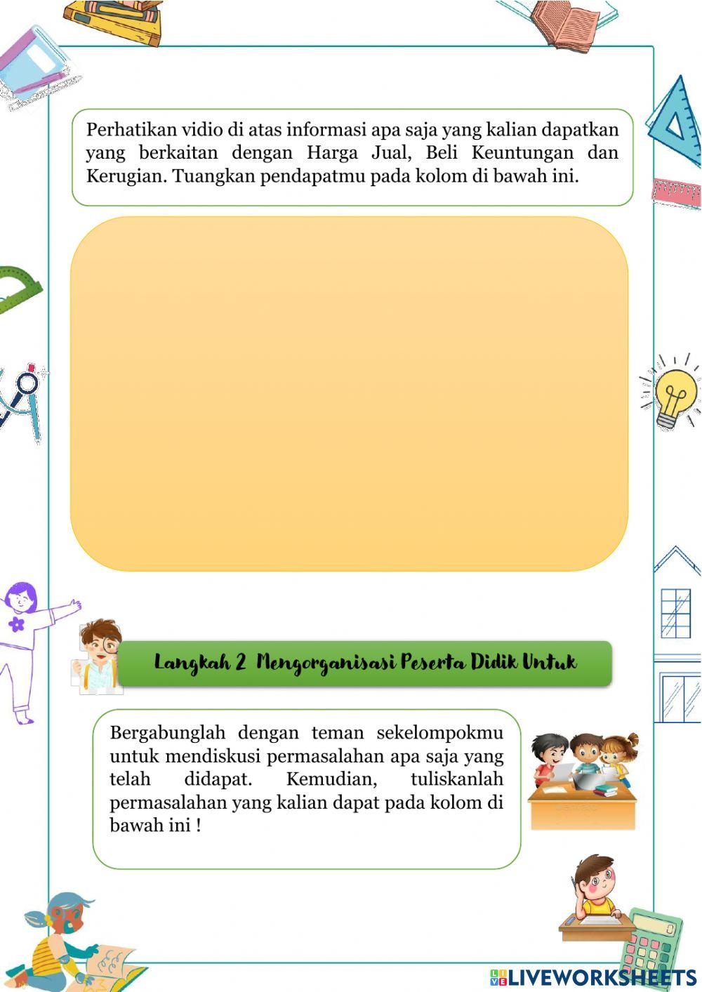 LKPD Aritmatika Sosial Pertemuan 1