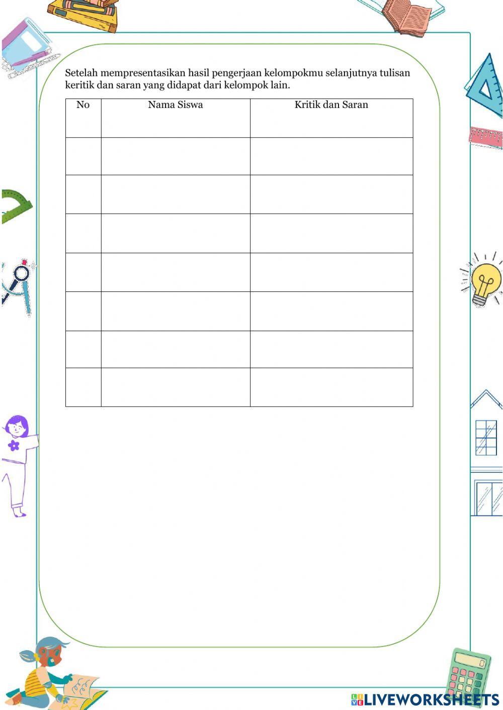 LKPD Aritmatika Sosial Pertemuan 1