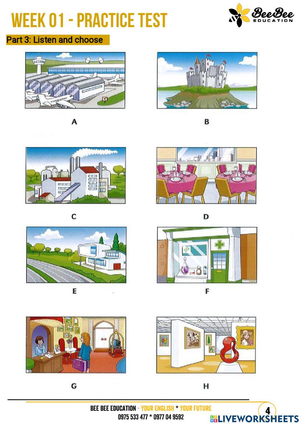 Cambridge Flyers Week 01 Practice Test 2565681 Cambridge Flyers Week 01 Practice Test 2565681
