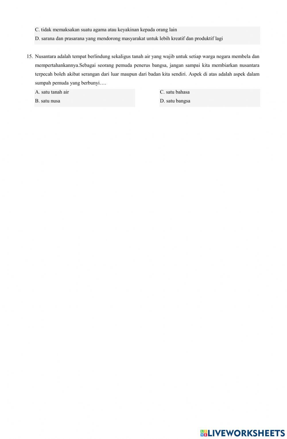 Soal pts pkn kelas 8