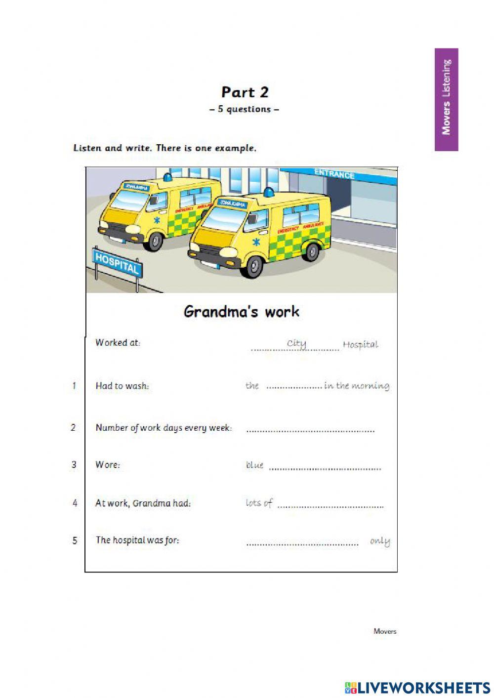 YLE MOVERS LISTENING MOCK EXAM - JUNIOR 3