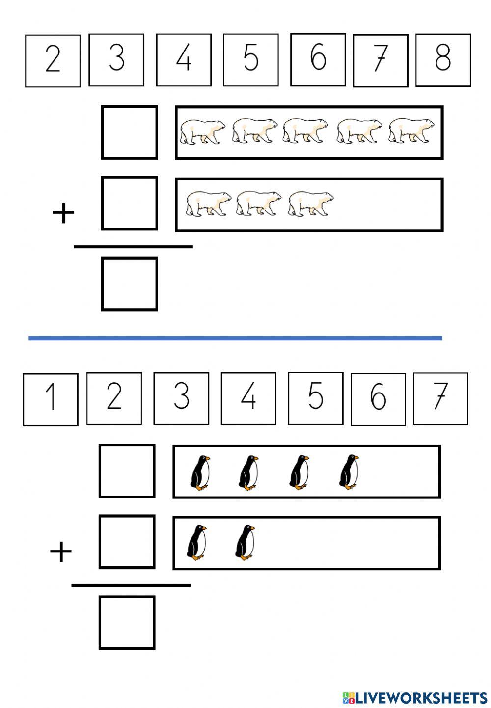 Sumas de los animales polares