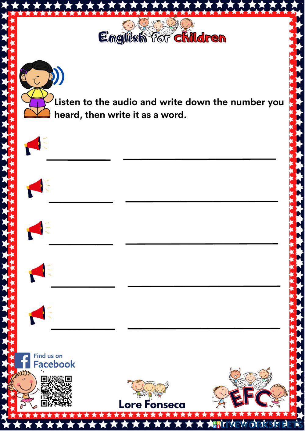 Cardinal numbers 2 to 9 digits EFC LORE FONSECA