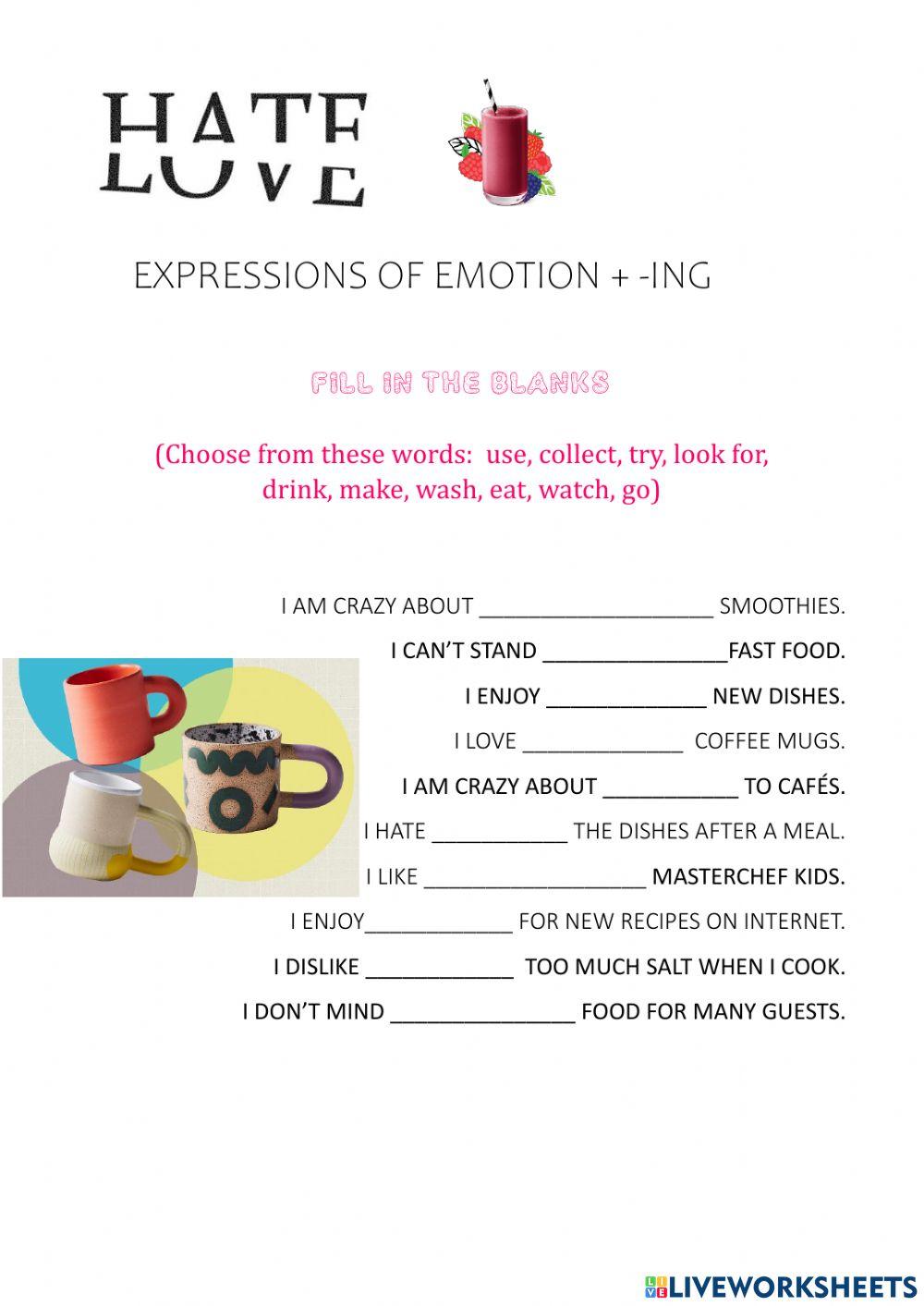 Likes-Dislikes + ing