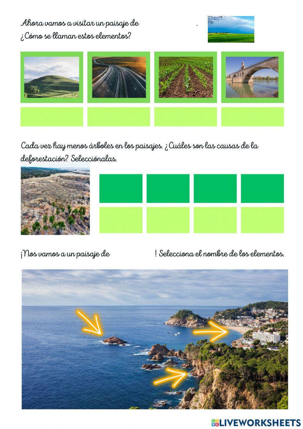 Excursión por los paisajes.