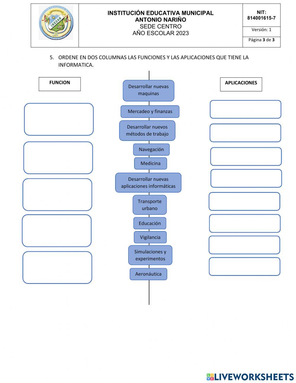 Taller de refuerzo: historia y origen de la informática