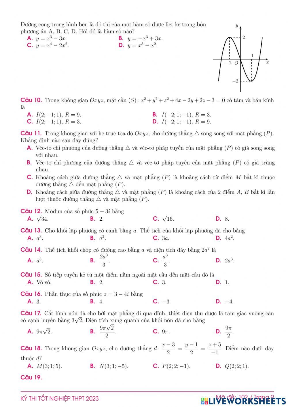 TN2023-PBC-Đề ôn tập số 102