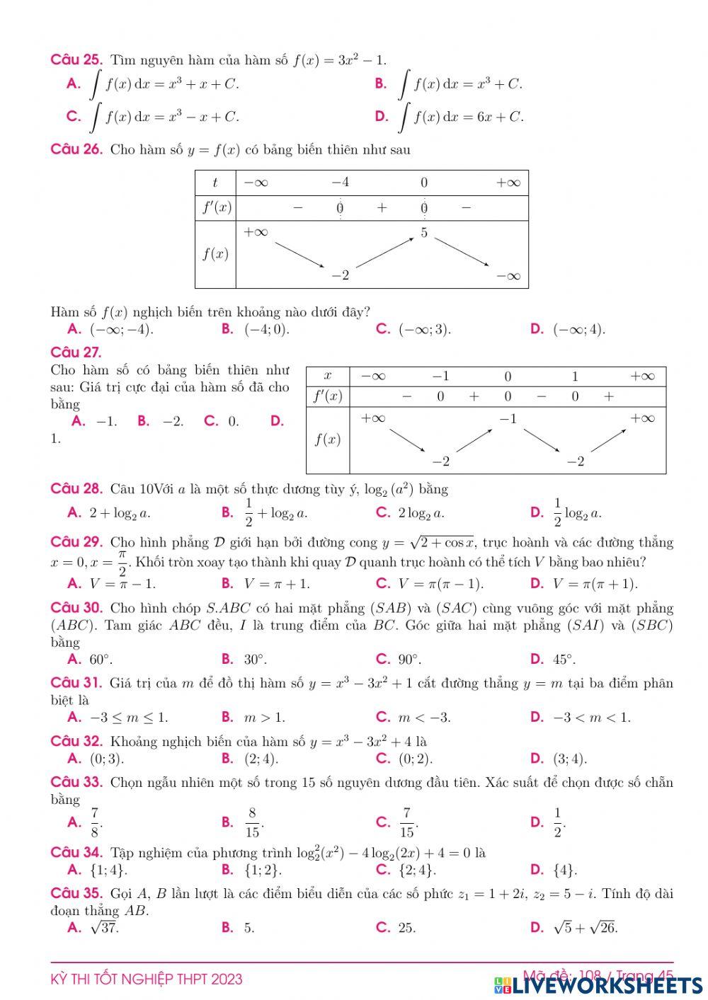 TN2023-PBC-Đề ôn tập số 108