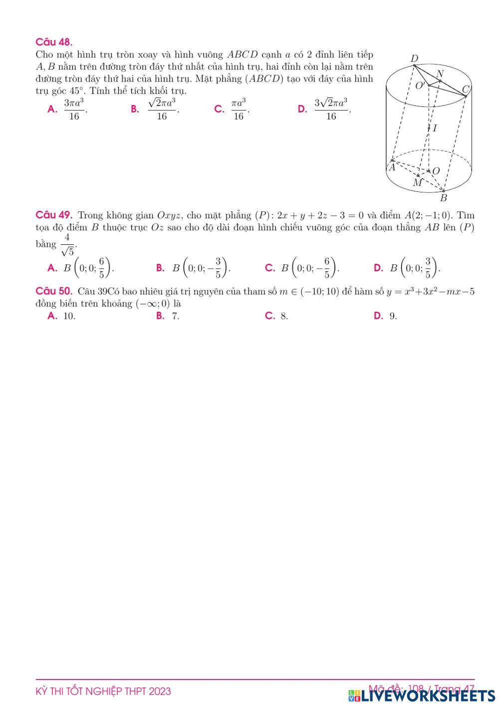 TN2023-PBC-Đề ôn tập số 108