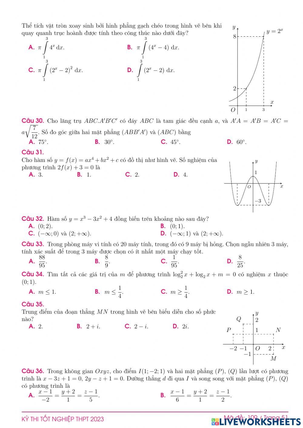 TN2023-PBC-Đề ôn tập số 109
