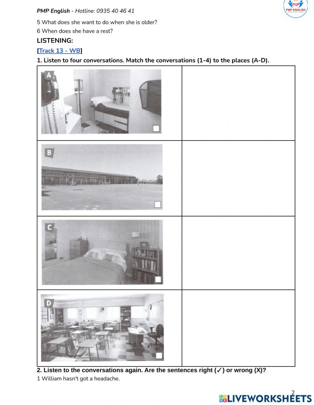 Prepare 2 - Unit 13.2 - Healthy bodies