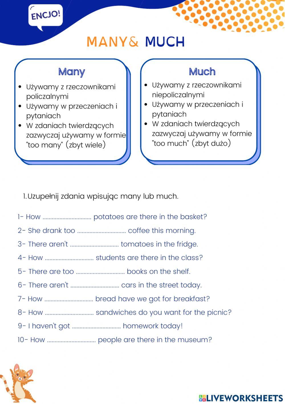 Countable & uncountable nouns
