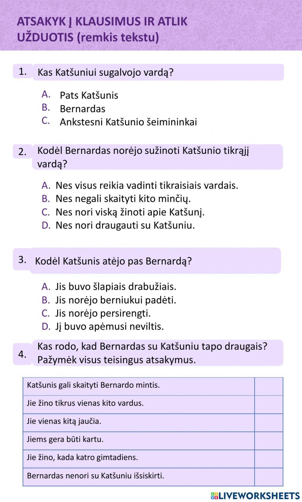 L.K.4 Skaitiniai. Tikroji tiesa apie Katšunį.